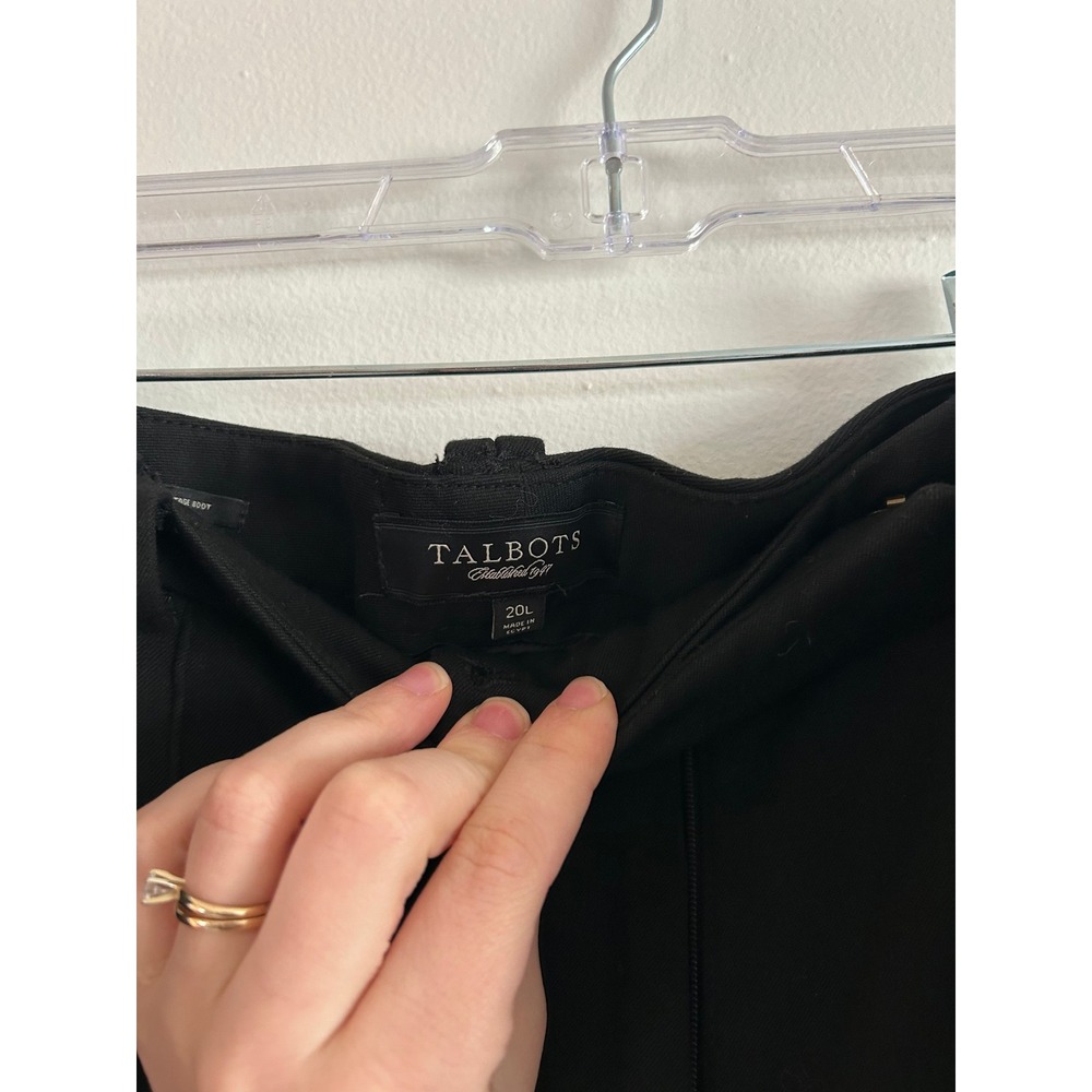 Talbots Black Pleated Ankle Pants Women's Size‎ 20L - Picture 3 of 3